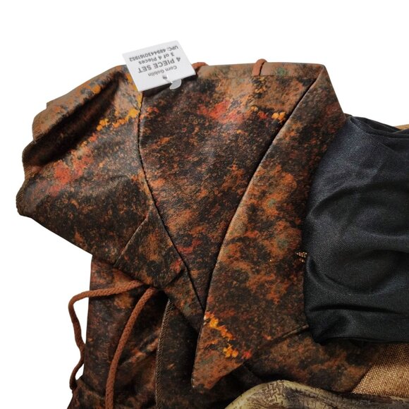 Youth Unisex S (6/7) Corn Goblin Halloween Costume Mask Hat Tunic and Pants Set - Picture 6 of 8